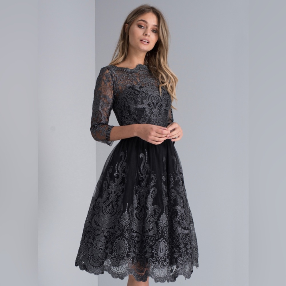 🖤🤍Chi Chi London Lottie Dress US 8 NWT🤍🖤